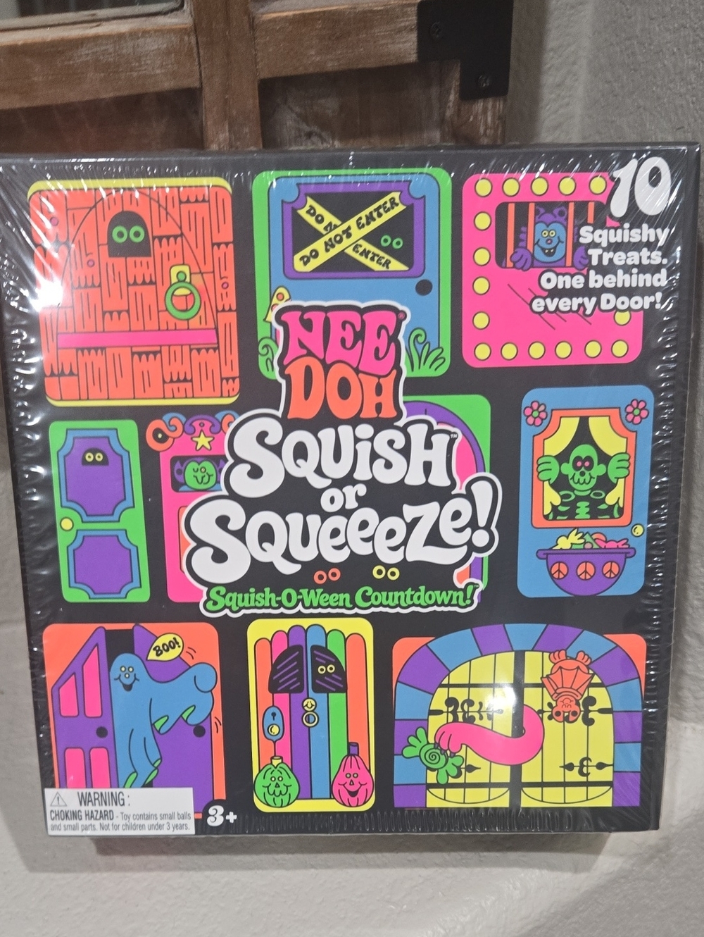 New Needoh Squish or Squeeze! Squish-O-Ween Countdown - Black Neon